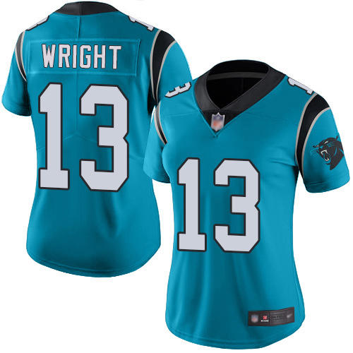 Carolina Panthers Limited Blue Women Jarius Wright Alternate Jersey NFL Football #13 Vapor Untouchable->women nfl jersey->Women Jersey